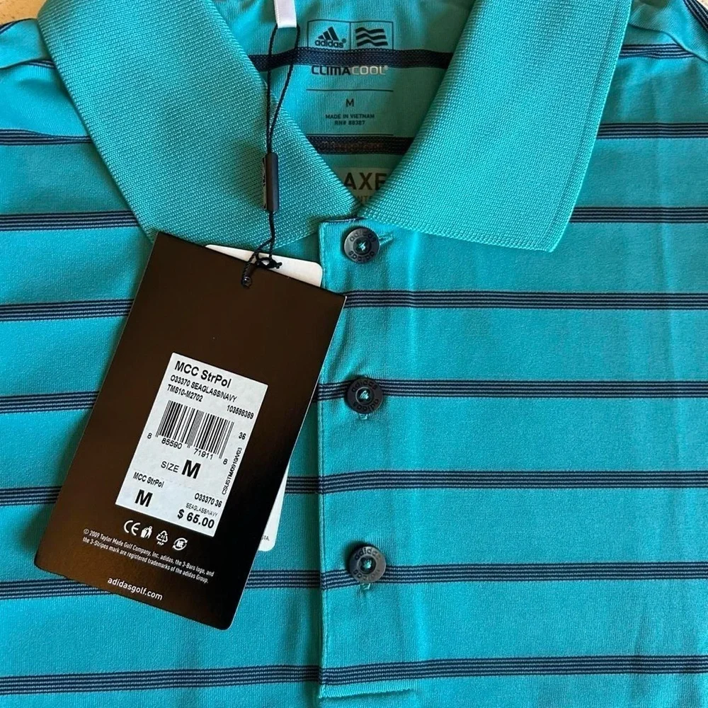 NWT -Adidas ClimaCool Relaxed Fit Golf Polo – Sea Spray Vibes | Size M